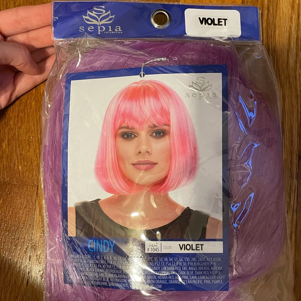 Violet wig